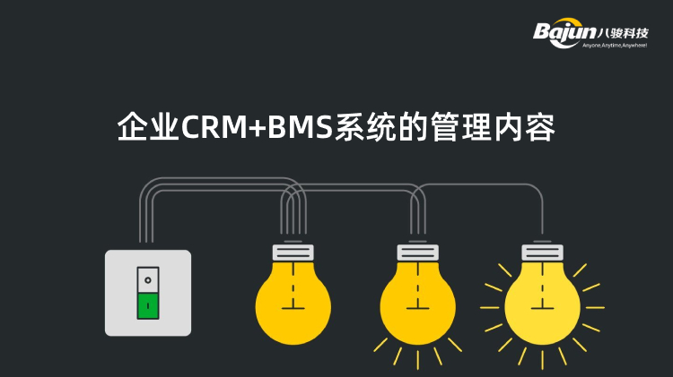 <b>企業CRM+BMS系統的管理內容</b>